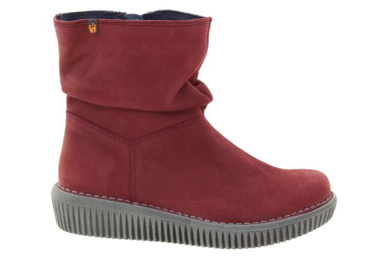 JUNGLA Dámský kožený červený kotník