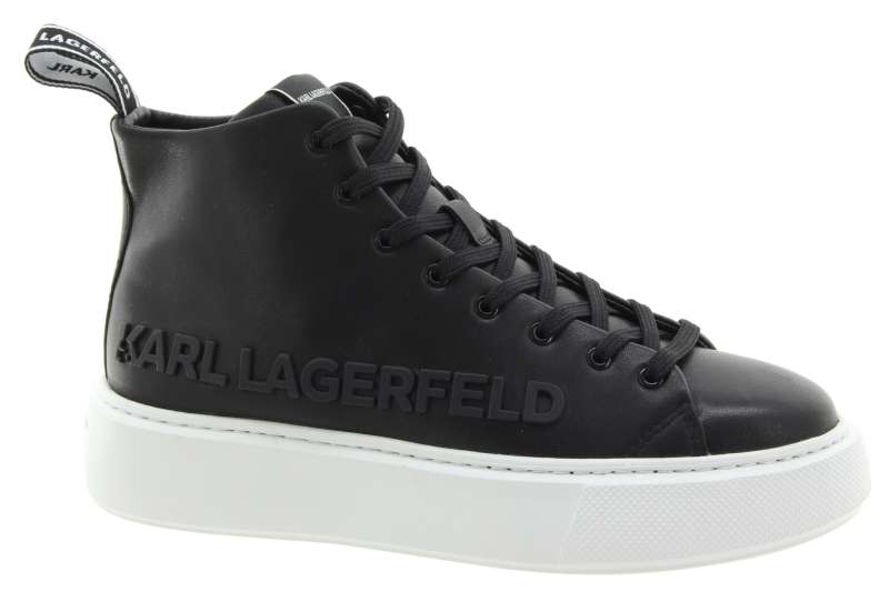 KARL LAGERFELD Dámský kožený černý kotník