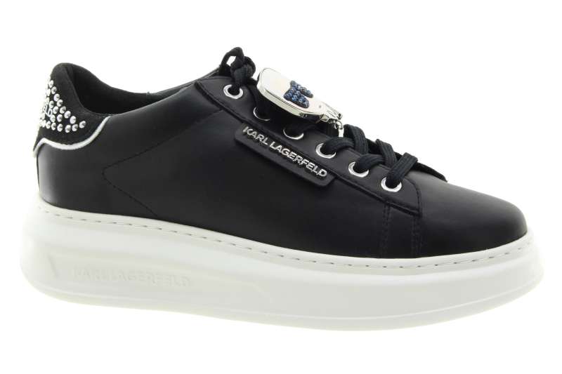 KARL LAGERFELD Dámské černé kožené tenisky