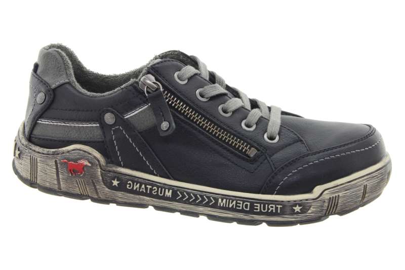 MUSTANG Dámské černé celoroční tenisky