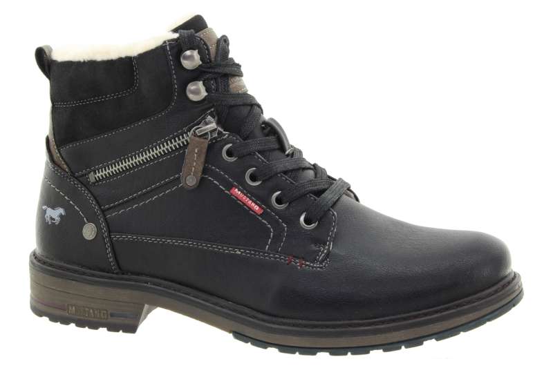 MUSTANG Pánský černý kotník