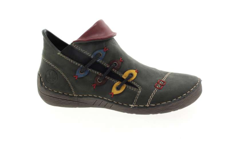 RIEKER Dámský zelený kotník