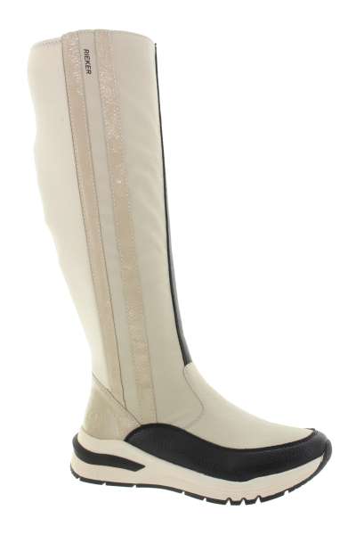 RIEKER Dámské krémové kozačky