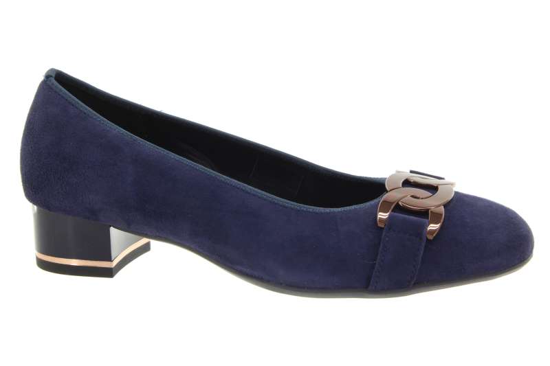 ARA Dámské tm.modré kožené lodičky