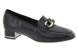 ARA Dámské kožené černé mokasíny