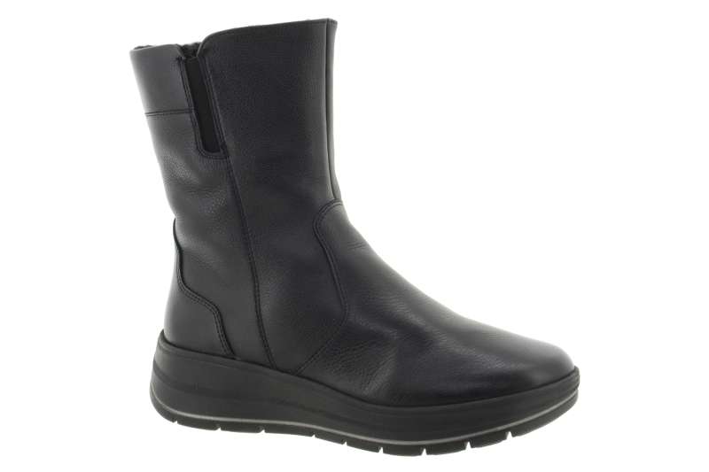 ARA Dámský kožený černý kotník