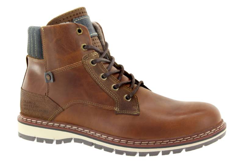 BULL BOXER Pánský hnědý kožený kotník