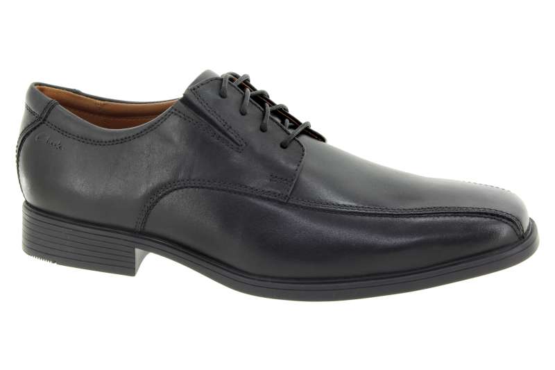 CLARKS Pánské kožené černé polobotky