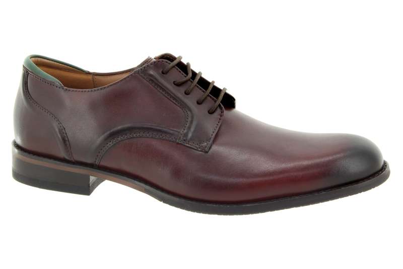 CLARKS Pánské kožené tm. hnědé polobotky