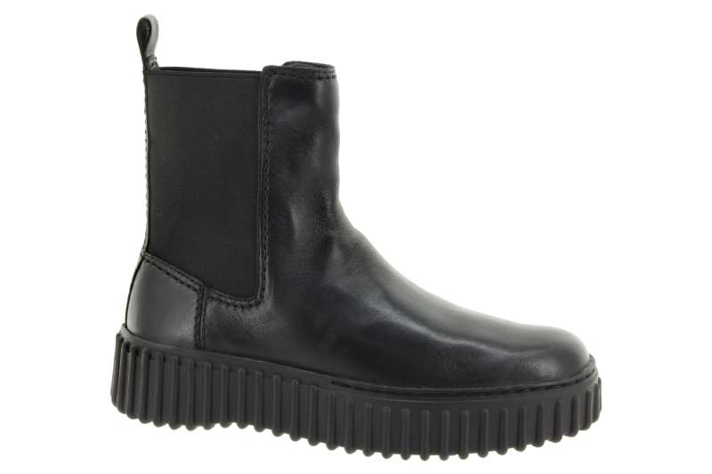 CLARKS Dámský kožený černý kotník