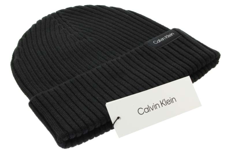 CALVIN KLEIN Pánská černá čepice