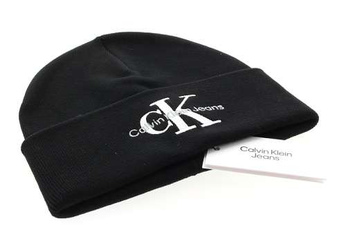 CALVIN KLEIN Pánská černá čepice