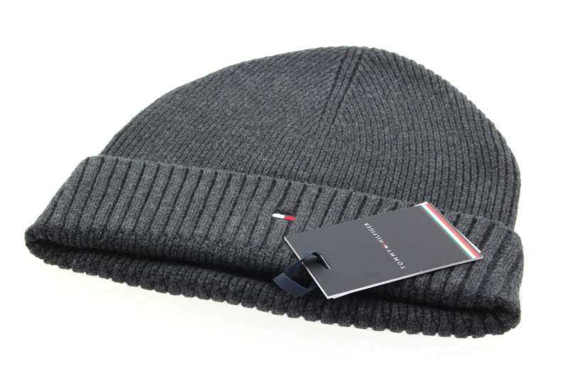 TOMMY HILFIGER Pánská černá čepice