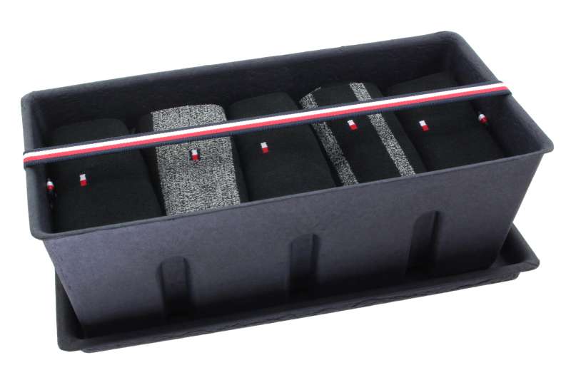 TOMMY HILFIGER Pánské černé ponožky dárkové balení 5 párů