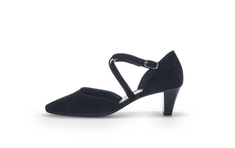 GABOR Dámské černé kožené lodičky