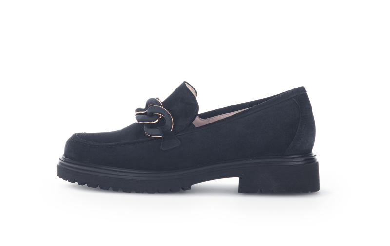 GABOR Dámské tm. modré kožené mokasíny