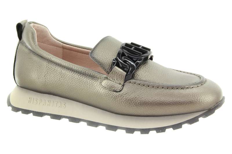 HISPANITAS Dámské kožené basalt mokasíny