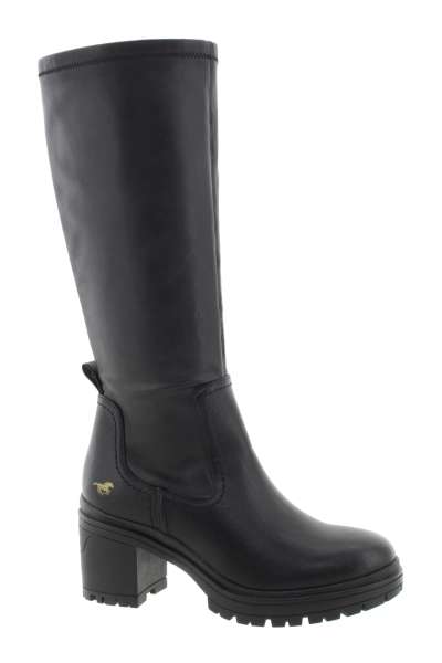 MUSTANG Dámské černé kozačky