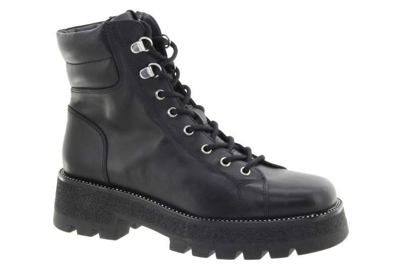 NERO GIARDINI Dámský černý kožený kotník