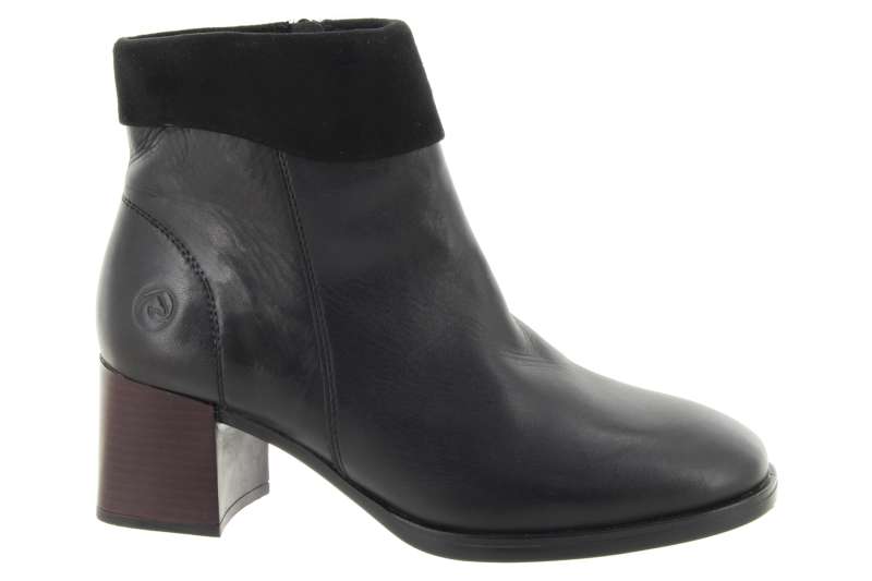 REMONTE Dámský černý kožený kotník