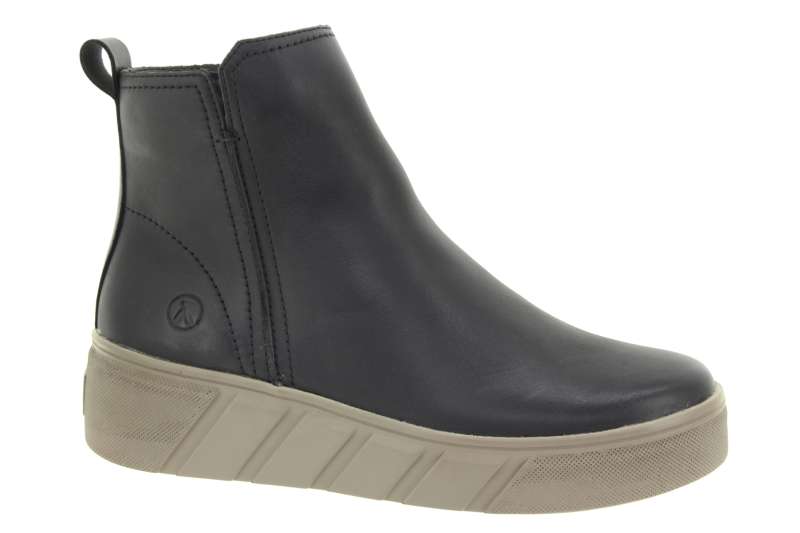 RIEKER Dámský černý kožený kotník