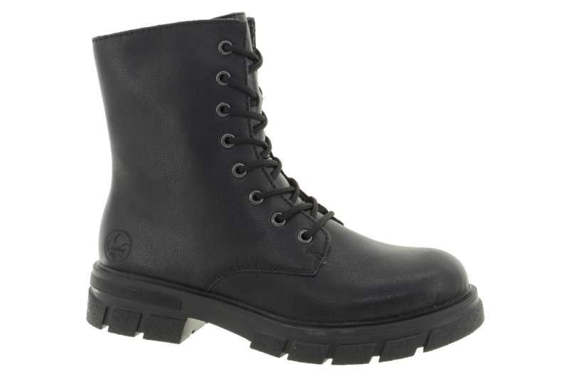 RIEKER Dámský kožený černý kotník