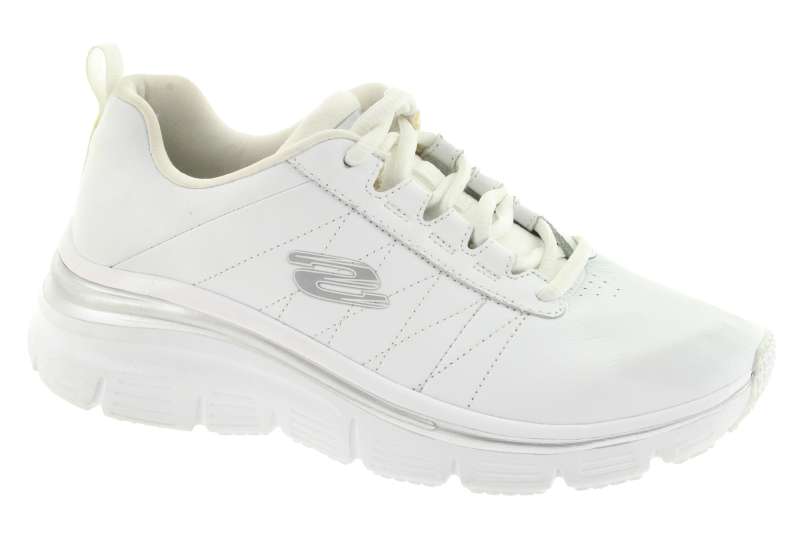 SKECHERS Dámské bílé kožené tenisky