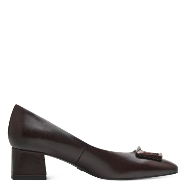 TAMARIS Dámské kožené lodičky na podpatku