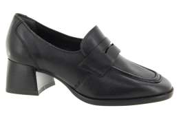 TAMARIS Dámské černé kožené mokasíny