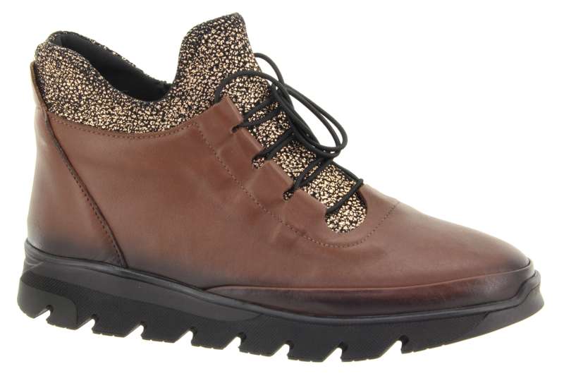 WILD Dámský kožený hnědý kotník