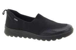 ARA Dámské černé textilní mokasíny