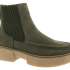 CLARKS Dámský tm. zelený kožený kotník