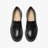 CLARKS Dámské černé kožené mokasíny