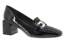 EPICA Dámské kožené černé mokasíny