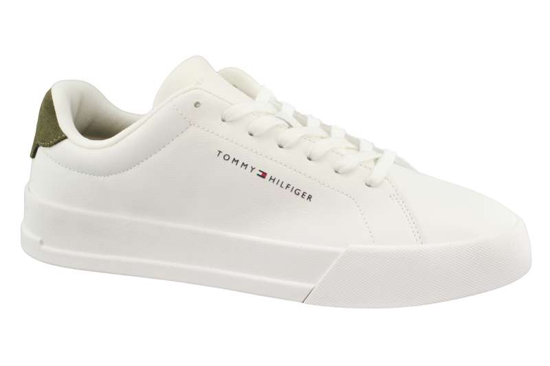 TOMMY HILFIGER Pánské bílé kožené tenisky