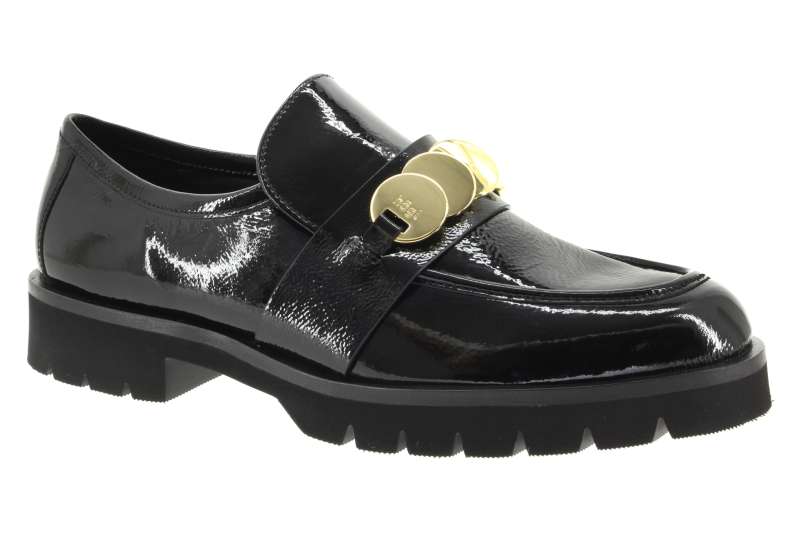 HÖGL Dámské černé kožené mokasíny