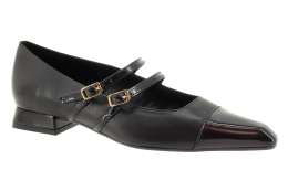 LODI Dámské kožené černé baleríny