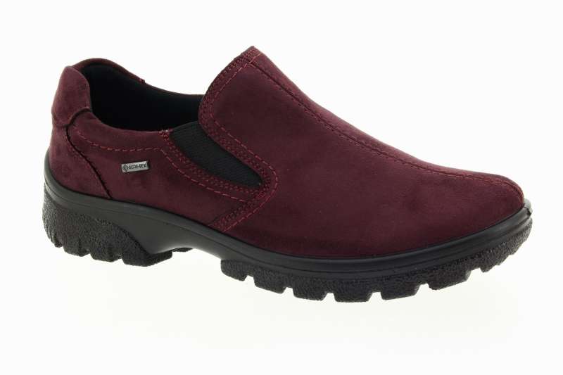 ARA Dámské kožené vínové polobotky s memránou