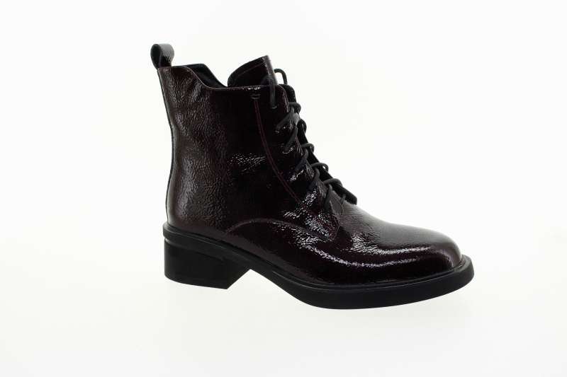 YO BY SHOEMAKER Dámský vínový kožený kotník