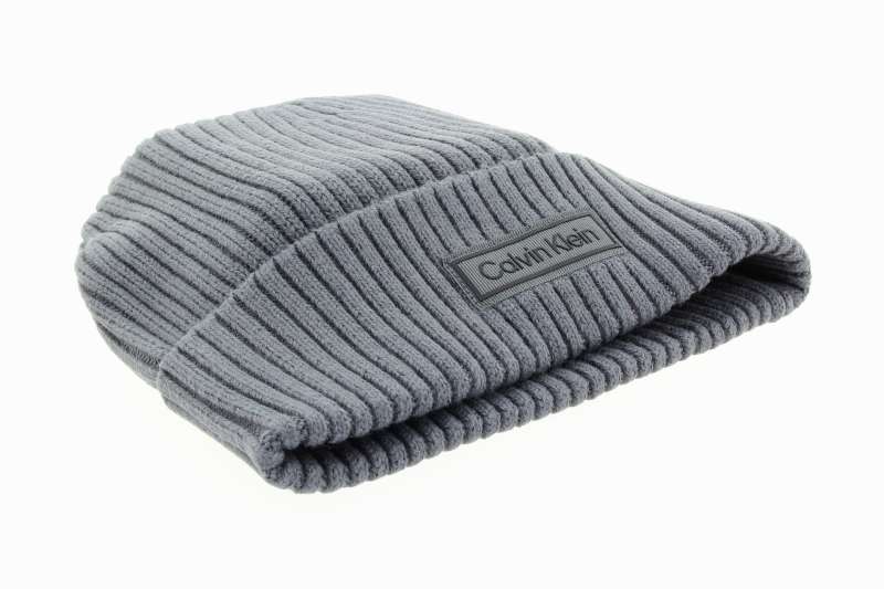 CALVIN KLEIN Pánská šedá čepice