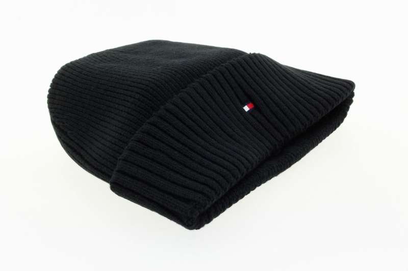 TOMMY HILFIGER Pánská černá čepice