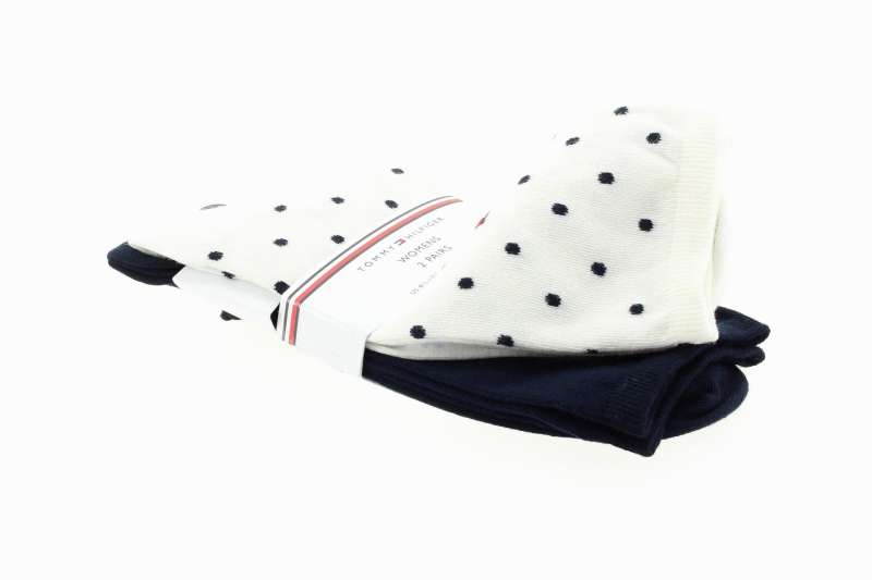 TOMMY HILFIGER Dámské off-white ponožky 2 páry