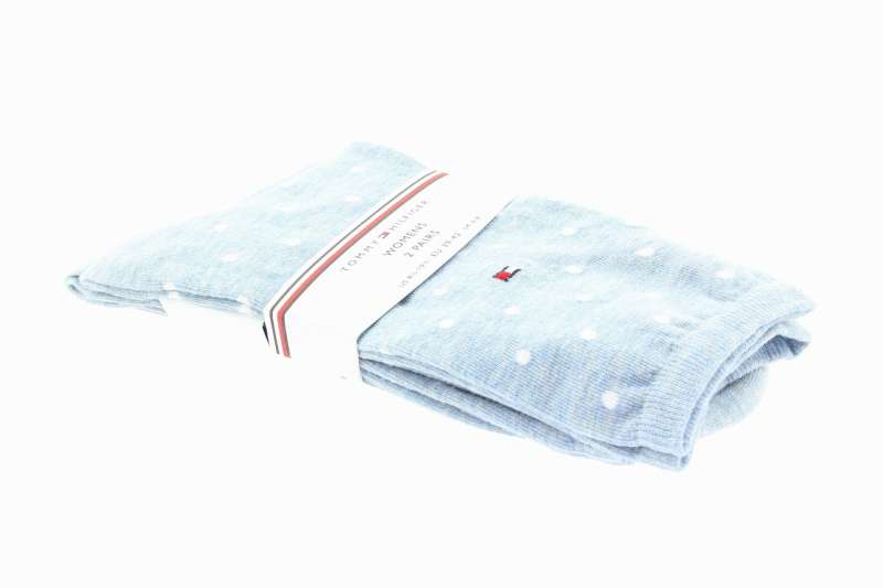 TOMMY HILFIGER Dámské sv. modré ponožky 2 páry