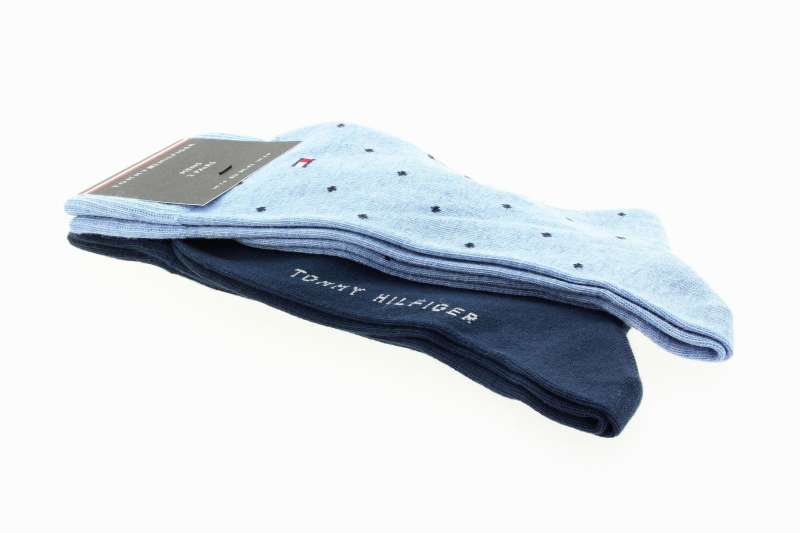 TOMMY HILFIGER Pánské modré ponožky 2 páry