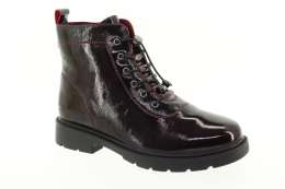 PASS COLLECTION Dámský kožený bordový kotník