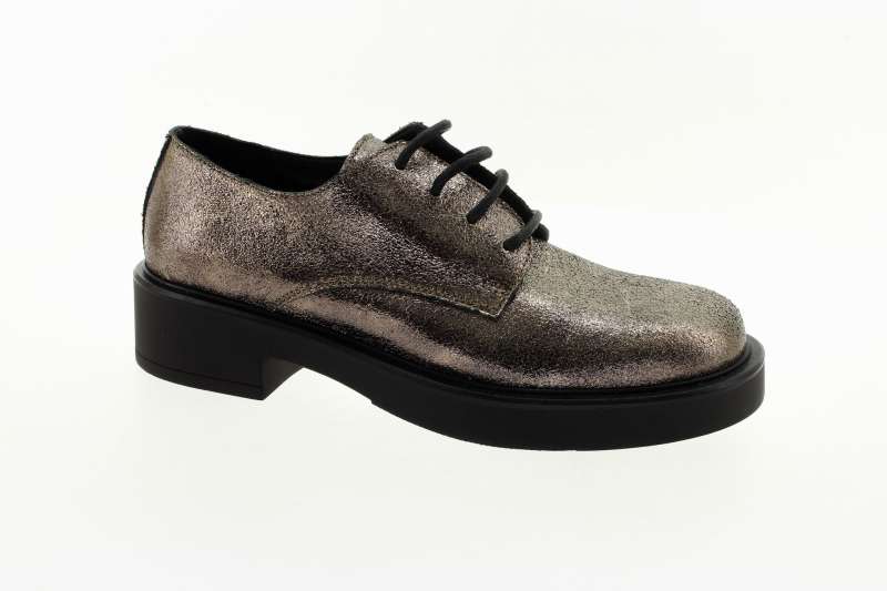 EASY'N ROSE Dámské černé kožené polobotky