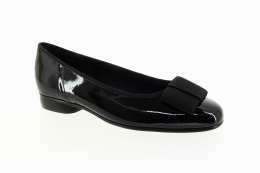 GABOR Dámské černé kožené baleríny