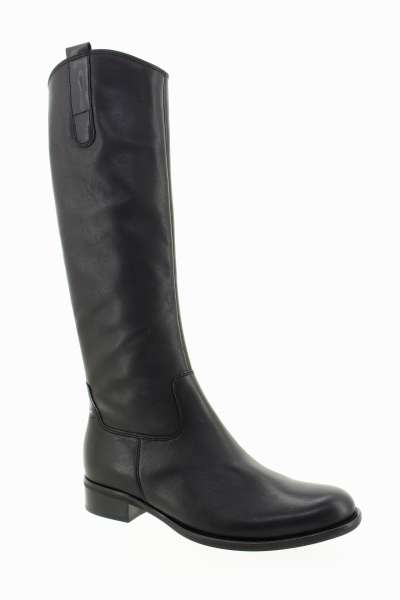 GABOR Dámské černé kožené kozačky