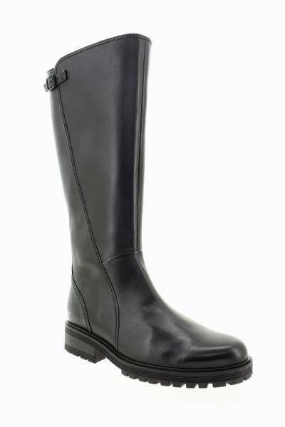 GABOR Dámské černé kožené kozačky