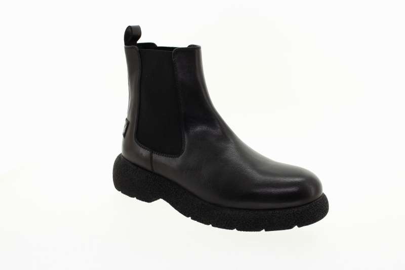 GIOSEPPO Dámský černý kožený kotník 